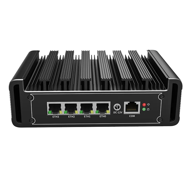 E Customized Fanless Silent Soft Router Firewall Celeron N5105 N5100 DDR4 Support Pfsense MikrotikOS Extended WiFi 4G