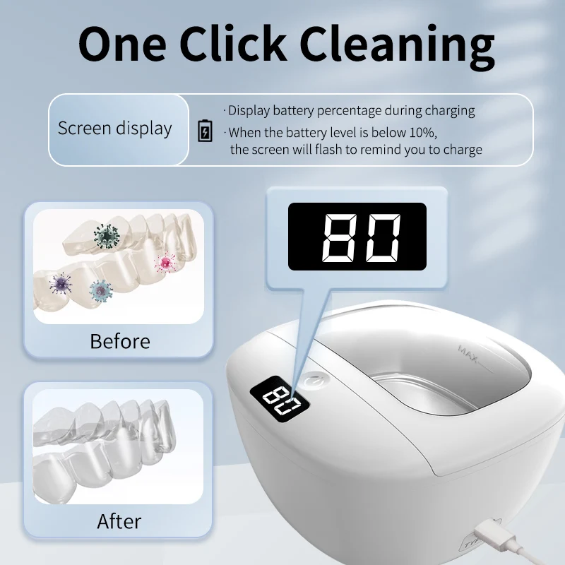 Wireless New Arrivals 2024 Products Ultra Sonic Cleaner Dental Pod Wash Machine Ultrasonic Cleaner Limpiador Ultrasonic