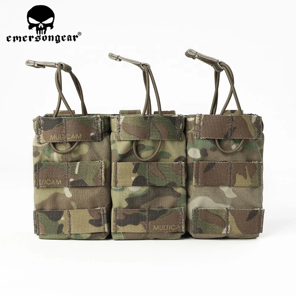 Emersongear 500D нейлоновая камуфляжная 7 62 сумка с открытым верхом Mag multi-camo Тройная тактическая для магазина