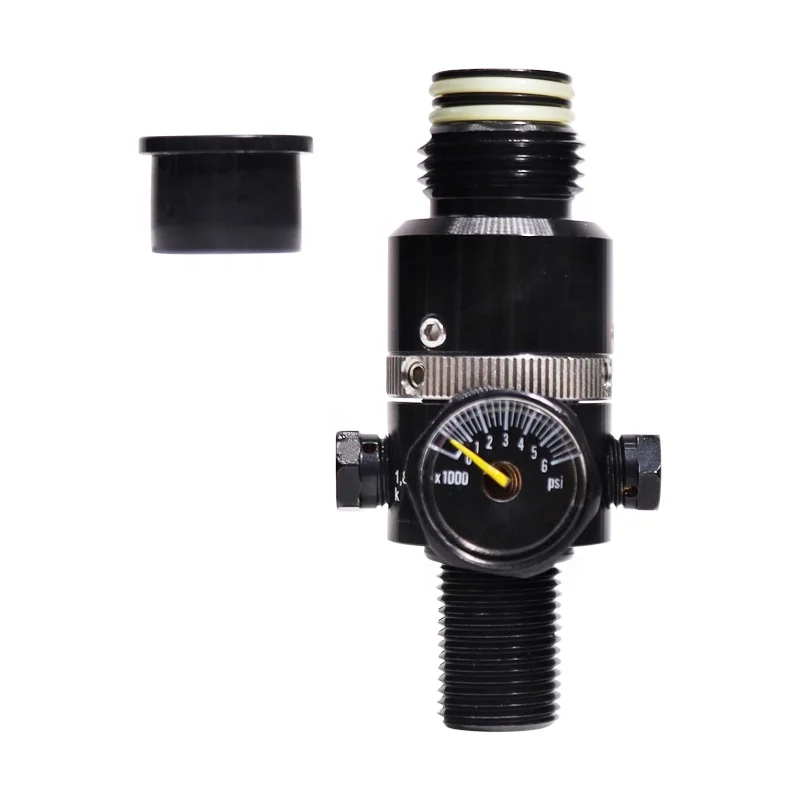 New 360 Degrees Rotary  PCP Paintball Tank  450psi Output with 5/8-18UNF Thread  Air Regulator 4500 psi Double O-Ring