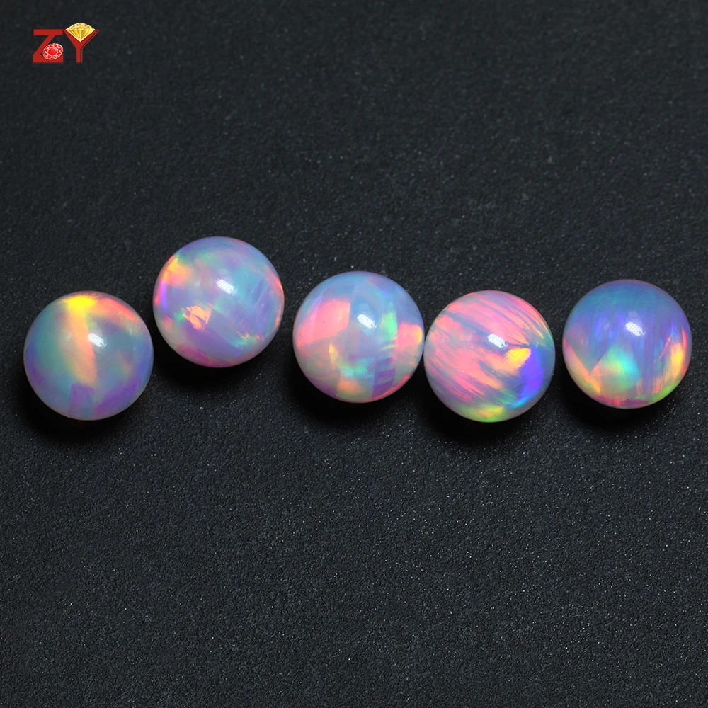 Galaxy Opal Beads/Glass Compatible No Resin Opal/Ball Cut Gilson Opal