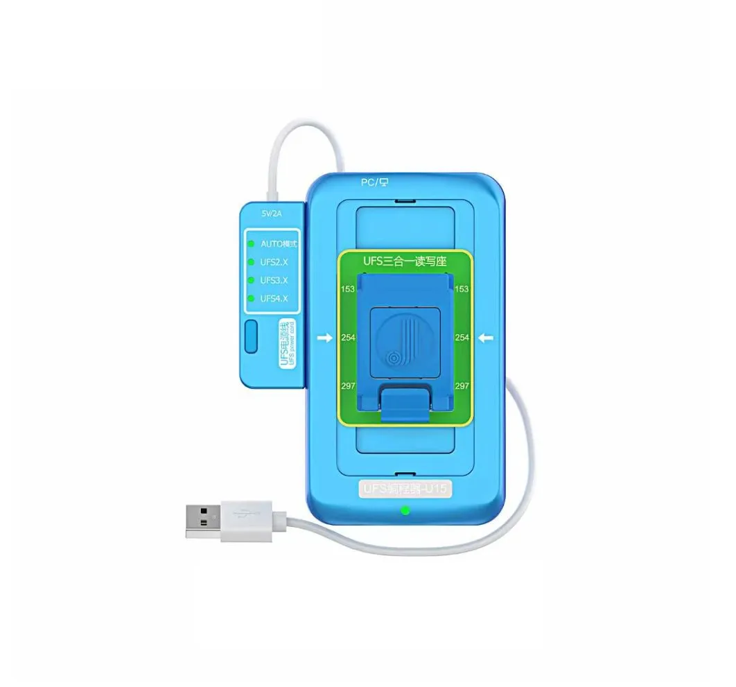 JCID JC UFS Programmer-U15 Kits For Android Automatic Adaptation UFS2.X 3.X 4.X Nand Flash Read Write Expansion Repair Tools Kit