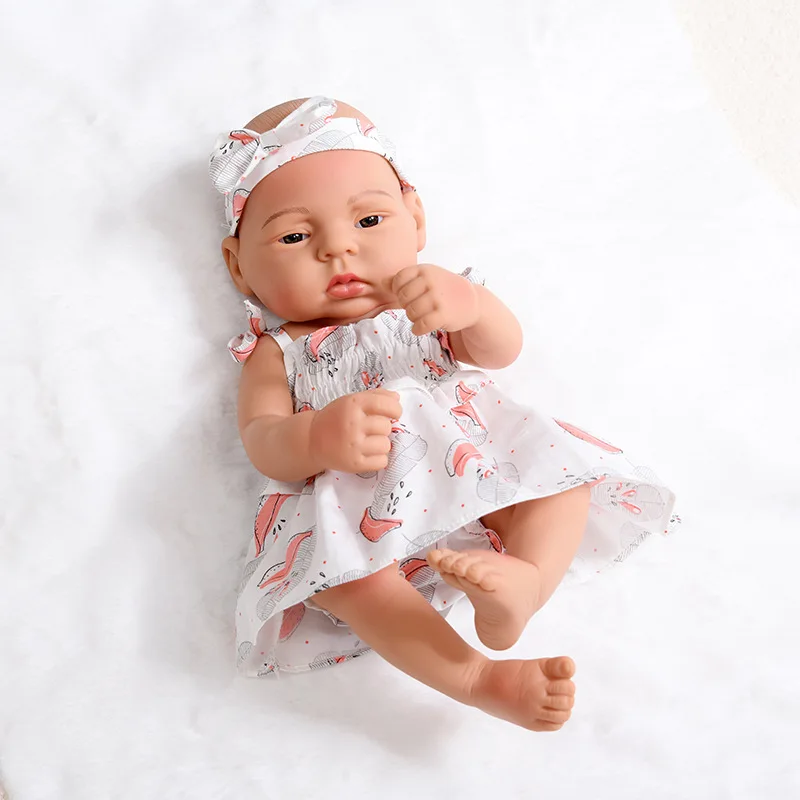 Real VINYL Reborn doll 40cm newborn reborn baby dolls silicon with names and age