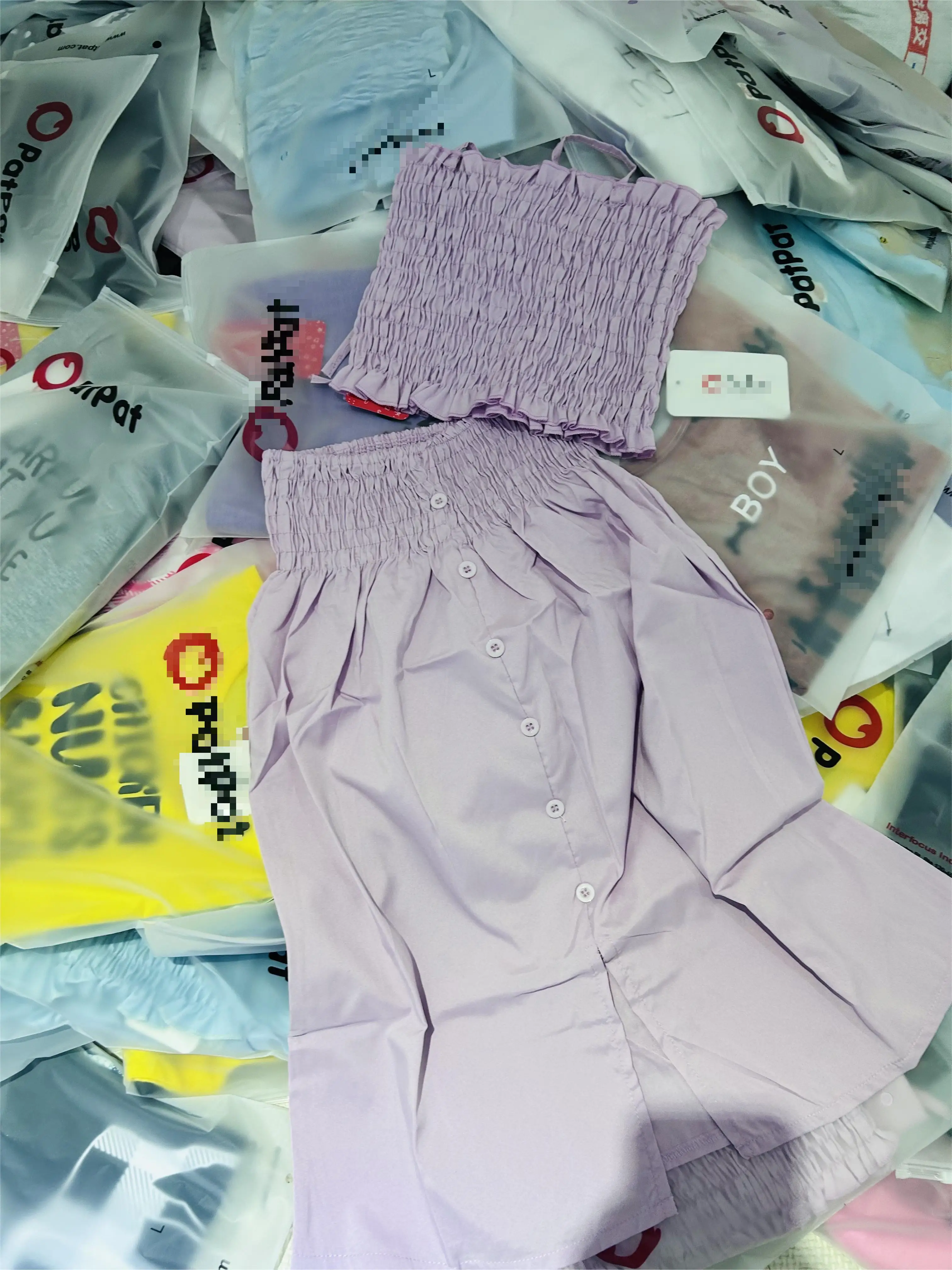 2024 Hly Wholesale stock  Kids Apparel For Summer Wear For 0~12 Year Old Girls Boys Children Mix Dress Pure Sets