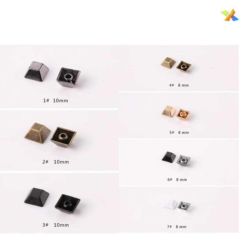 custom metal alloy decorative blind stud metal leather rivet for leather bag