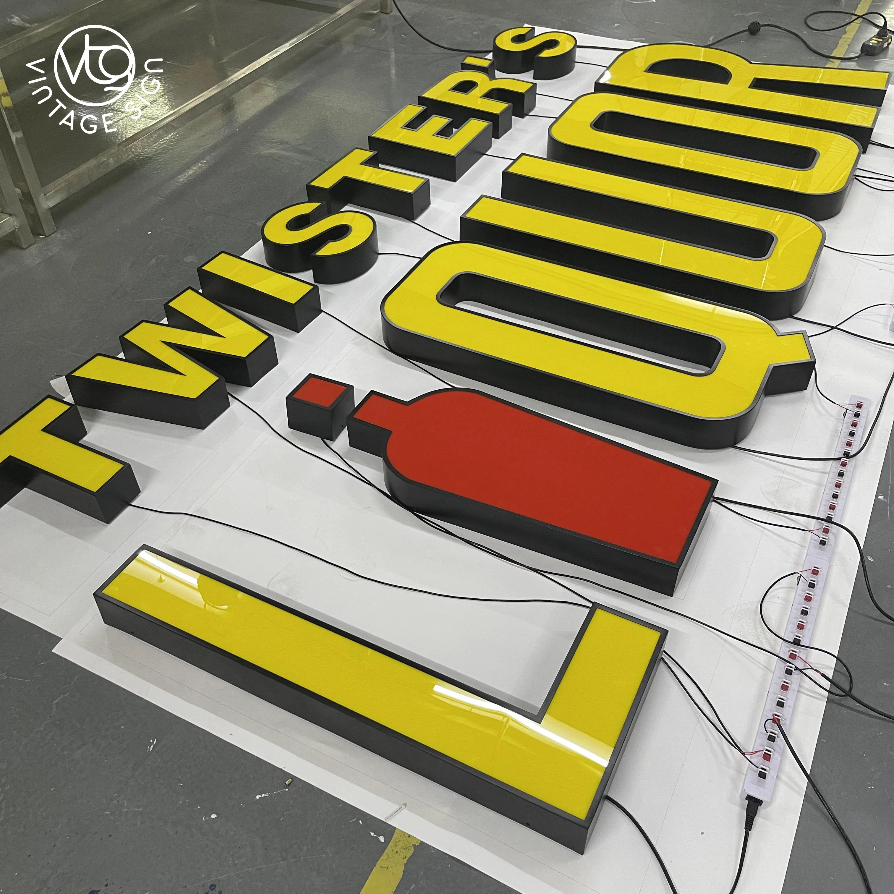 Logo Lit Signage Advertising Led Letter Acrylic Light Blade Store Front Sign With Best Quality