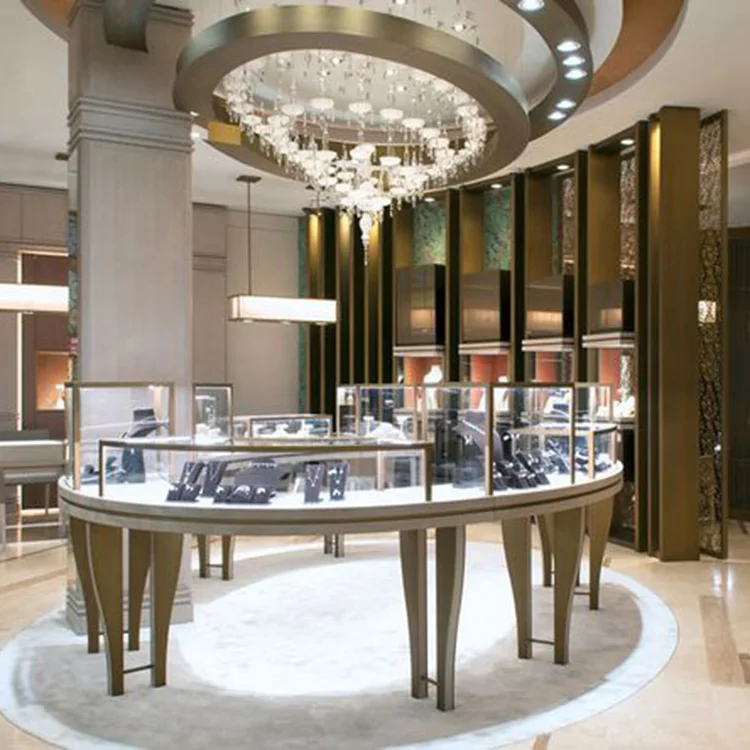 Custom Fashion jewelry display cabinet jewelry shop interior design ideas jewellery shops ceiling designs for jewellery shop
