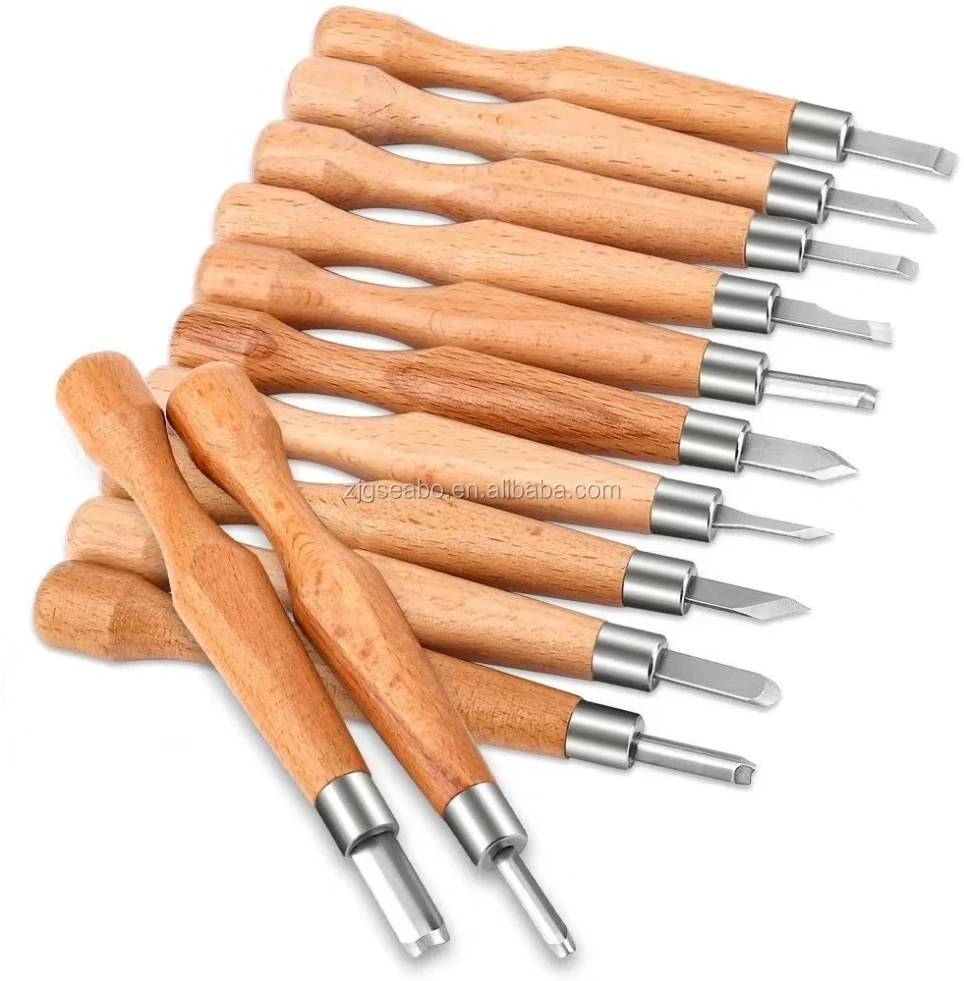 12 шт. SKS7 набор для резьбы по дереву с мешком из ЭВА