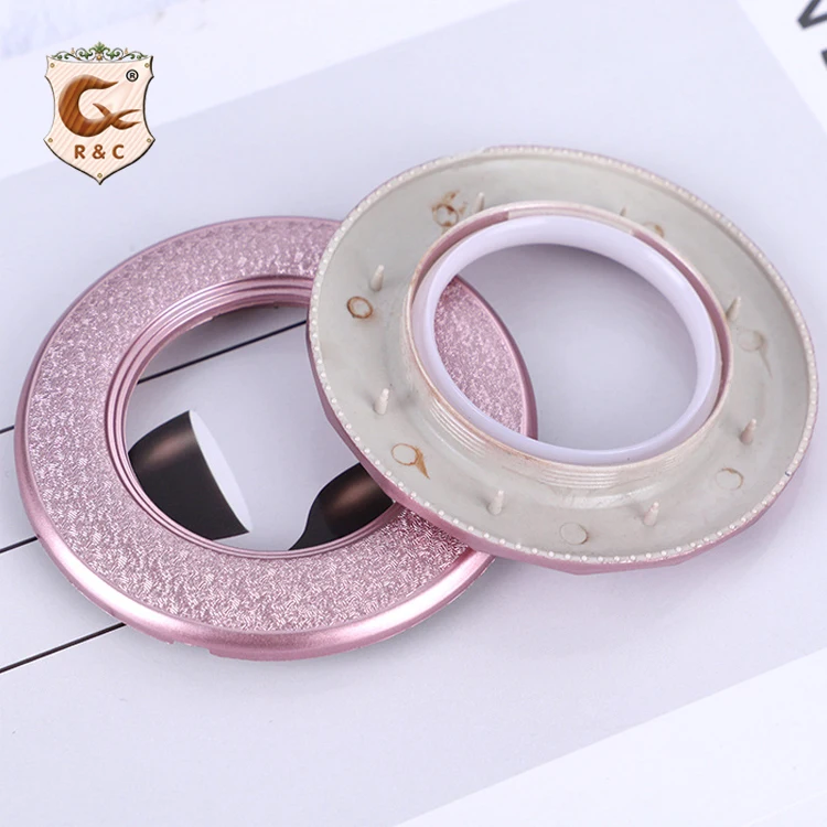  Hot Sale Curtain PP Plastic Diamond Rings Home Decor Fancy Colorful Grommet Eyelet Accessories