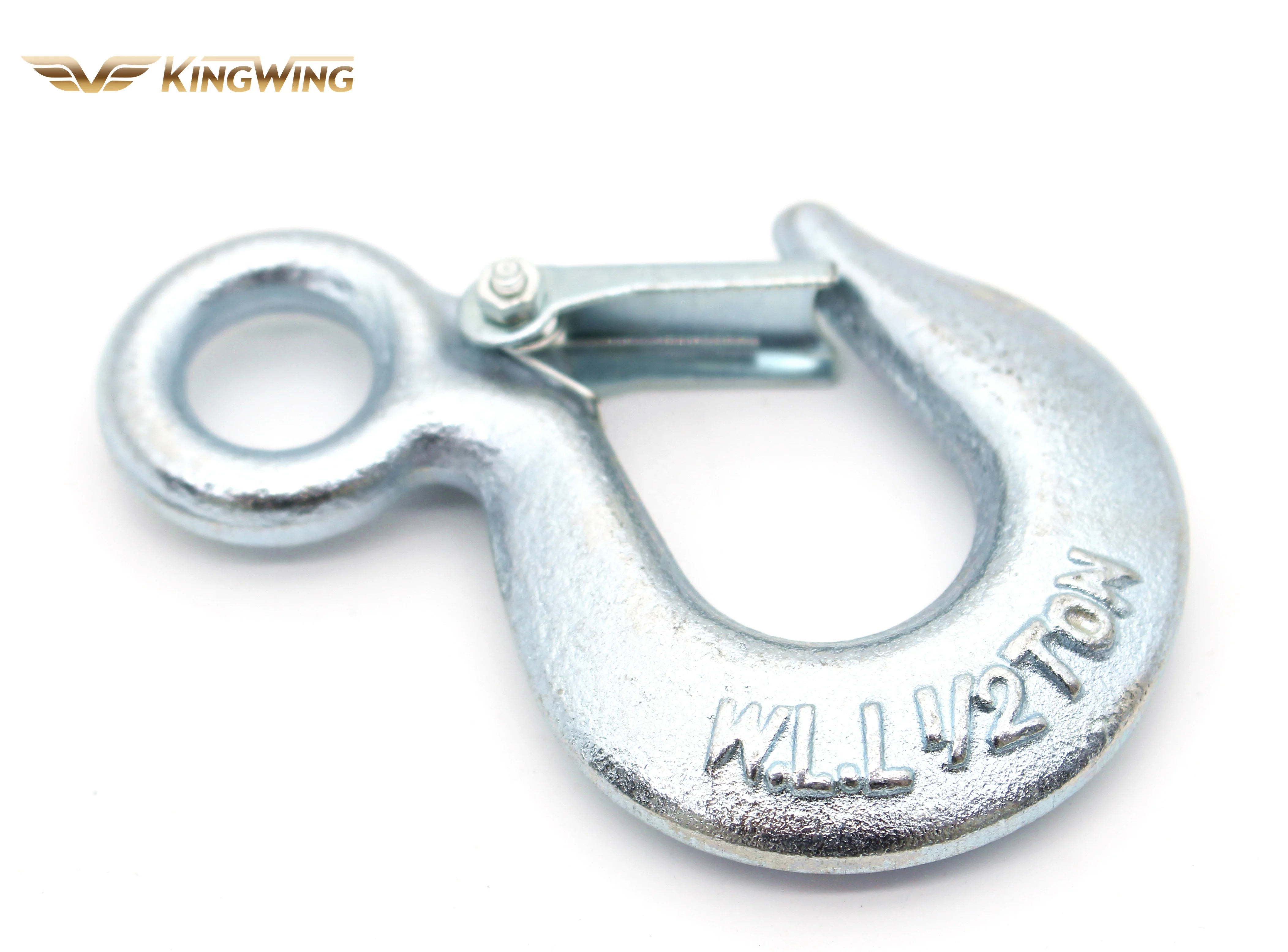 High strength Alloy Steel Carbon steel 320A 320C Painted Gavlvanized Drop Forged Lifting Eye Hooks with Safety catch