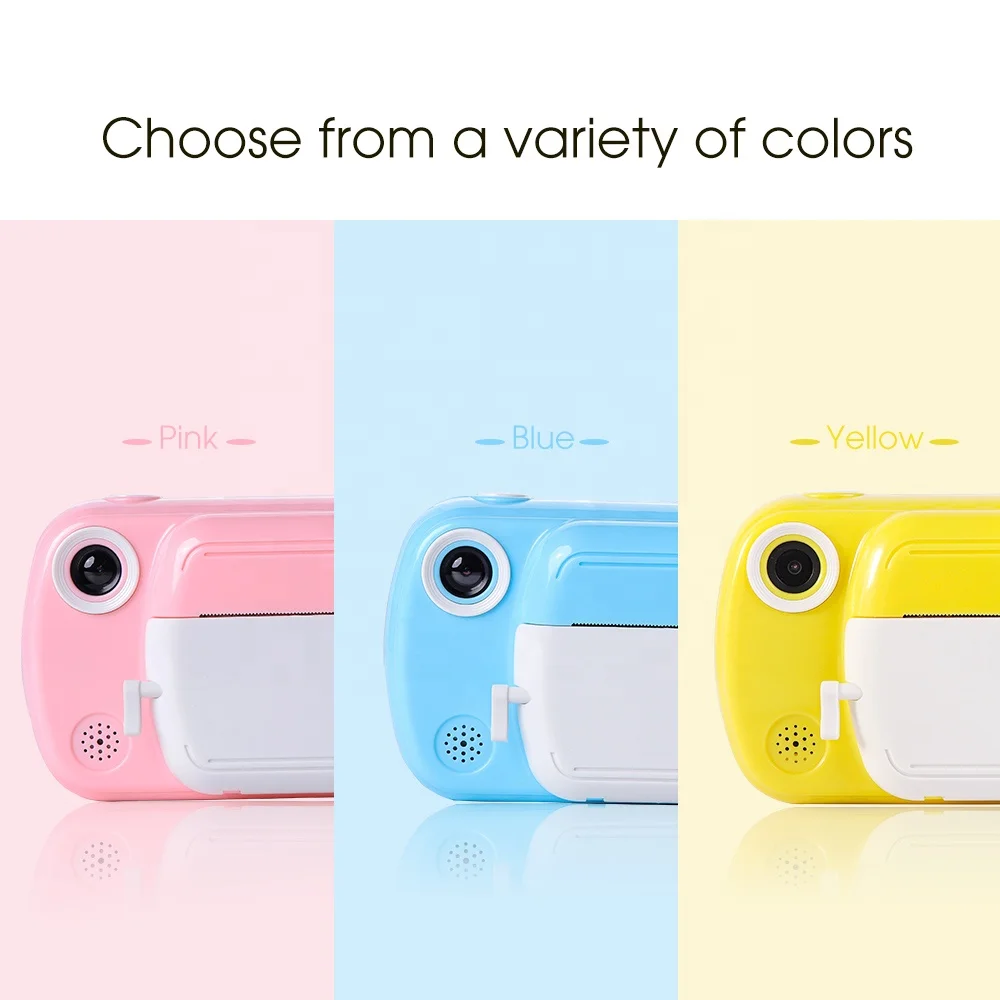 
HD Instant Thermal Print Paper Photo Children High Quality High Resolution 1080p Outdoor Indoor Small Digital Kids Camera Toy 