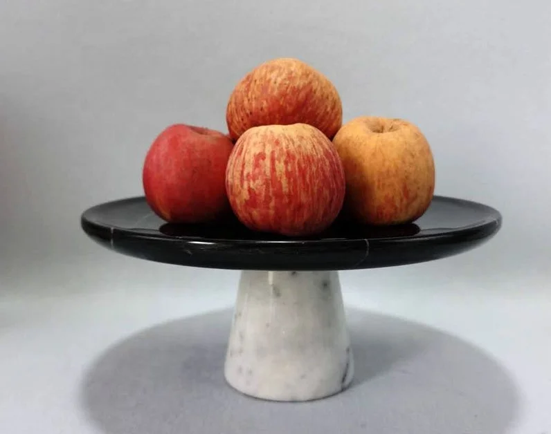 New Style Natural Marble Oval Shape Unusual Serving Tray Jewelry Display Indoor Decoration Hotel Home Design
