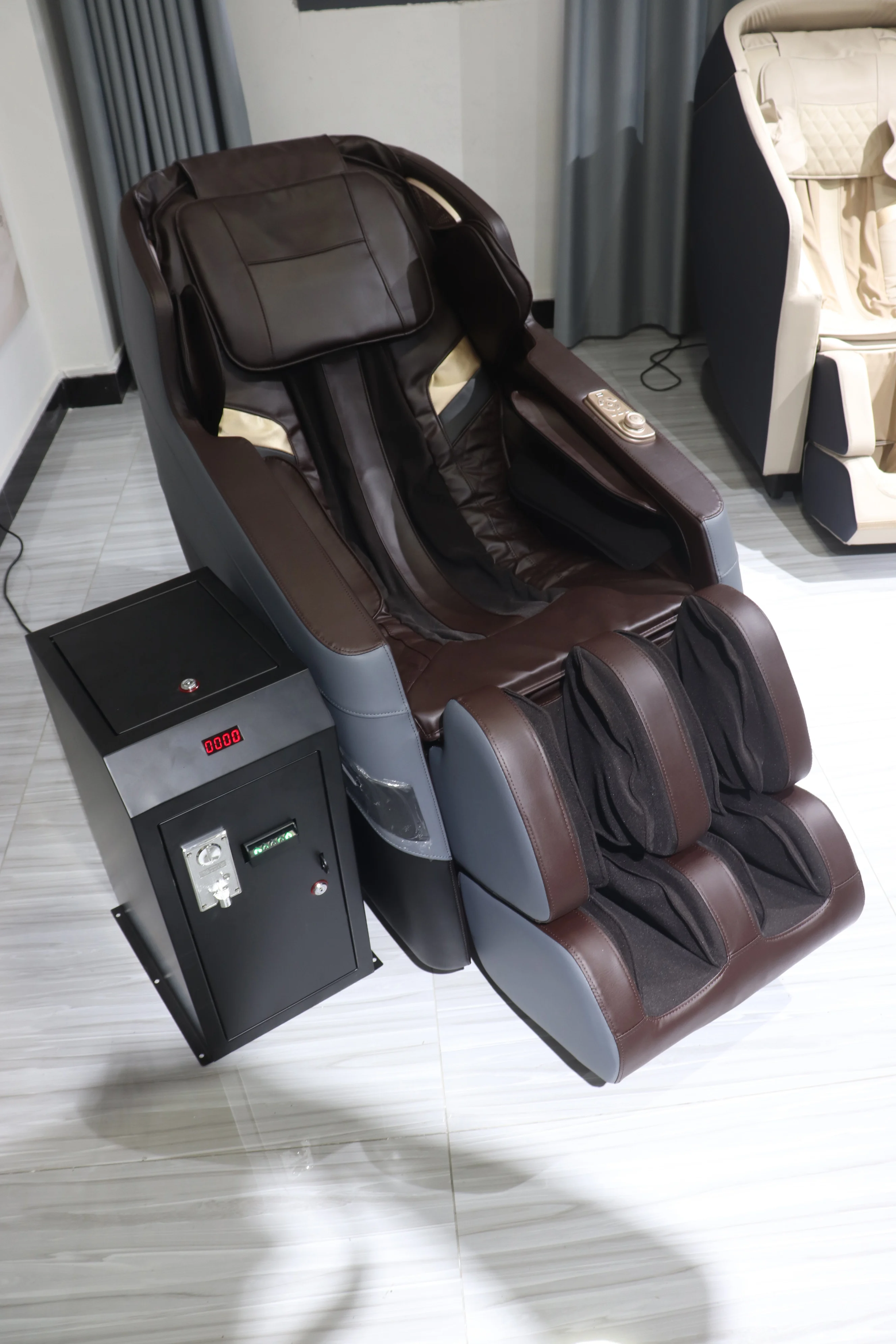 NINGDECRIUS 2023 4D Commercial Massage Chair Full Body Airbags Massage Chair Luxury Coin Operated Vending Zero Gravity 3D OEM