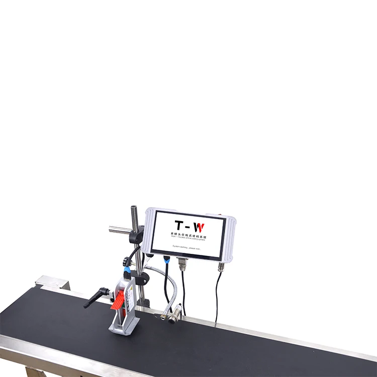 Automatic Continuous Online TIJ Thermal Inkjet Printer for Wood Floor Logo Date Batch