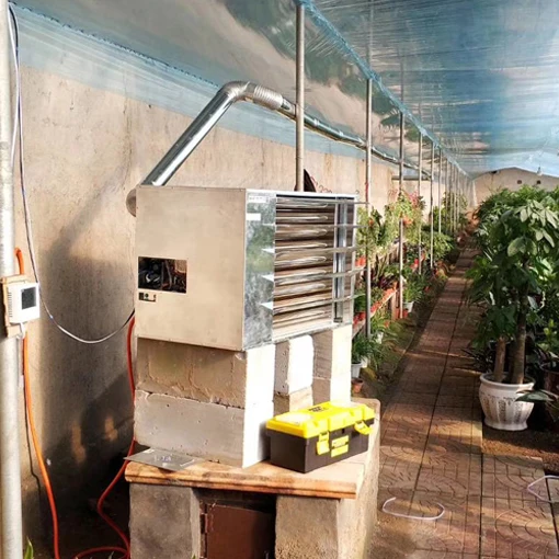 Indirect combustion gas heater air fan heater 10-80KW energy-saving heating for factory warehouse greenhouse shopping mall hall