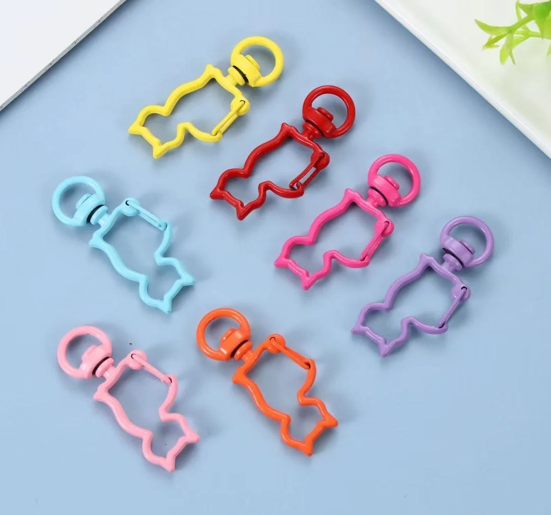 powder coating D Shape Aluminum Alloy High Quality Powder Coating Colorful Snap Hook and snap ring