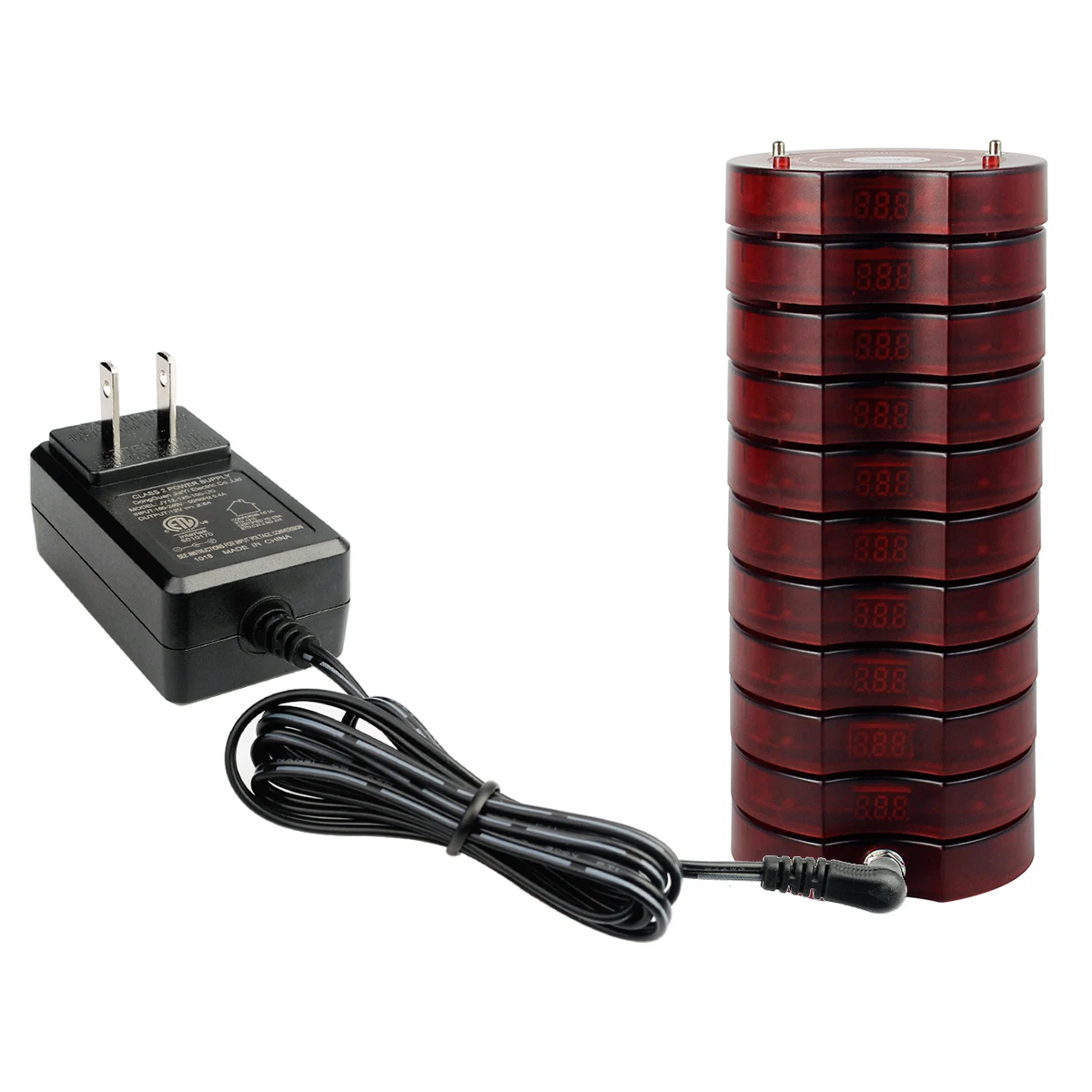 10  Coaster Pagers with charging base for Clinic Church Cafe SU-668 SU668