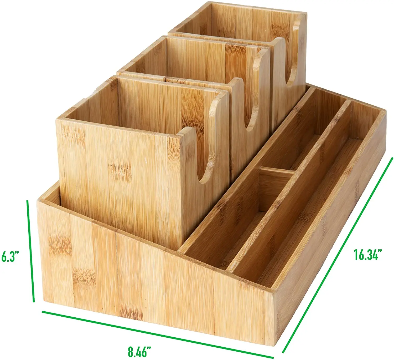 Bamboo Table Top Organizer Counter Table Bamboo Coffee Desk Organizer