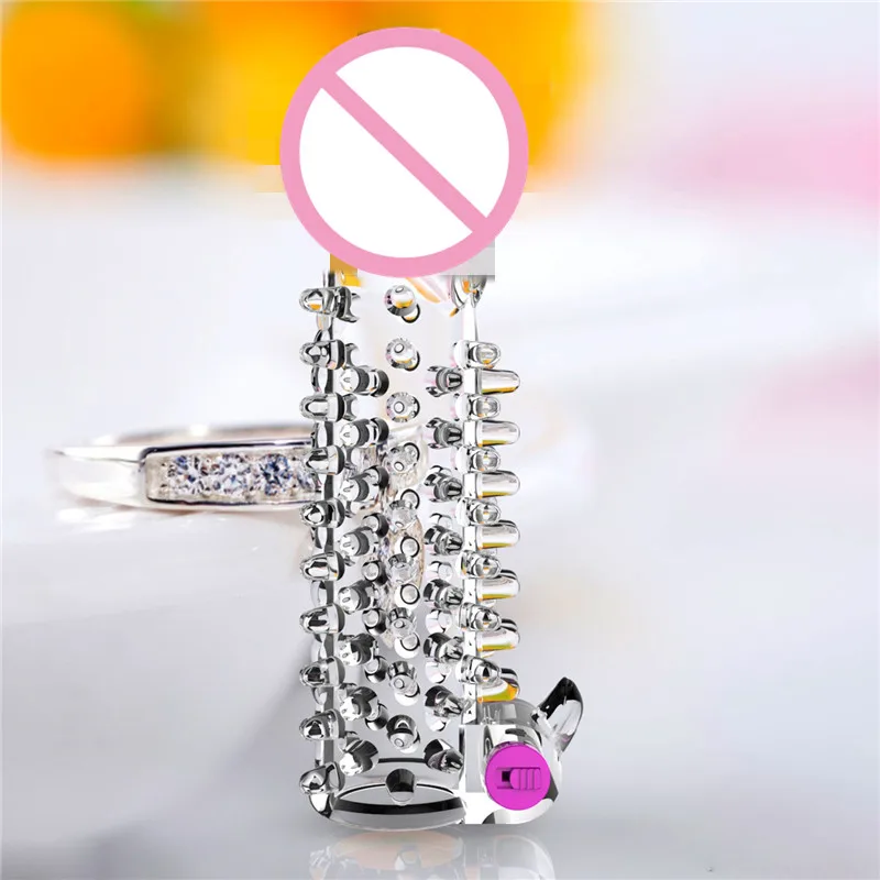 Penis sleeves crystal dragon condoms with vibration