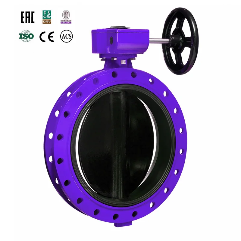 DN900 PN16 Cast Iron Butterfly Valve with Turbine Flange Conforming to DIN BS UNI ISO ANSI as JIS Standards