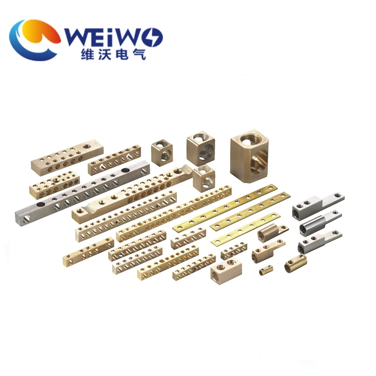 Brass Neutral Link/ Terminal Bars Screw 11 - 20 AWG