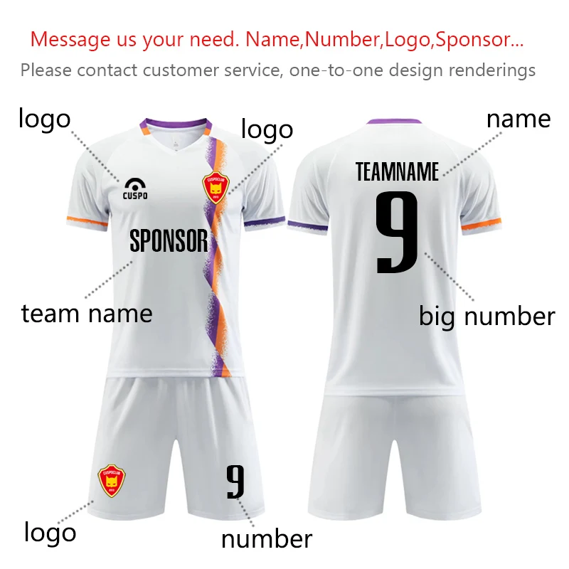 Factory Direct Custom Football Uniform Kits Wholesale Soccer Jersey Set for Clubs