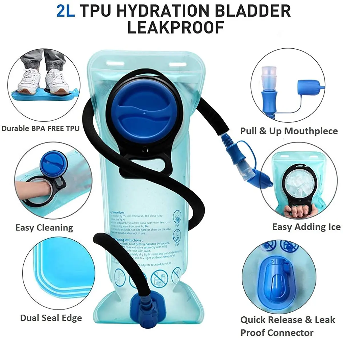 high quality 1000d cordura hydration backpack in zoo