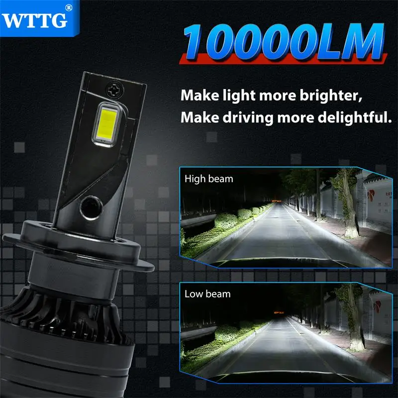 Factory wholesale Waterproof 12 months warranty car H1 H4H7 H12 9005 9006 9012 led headlight