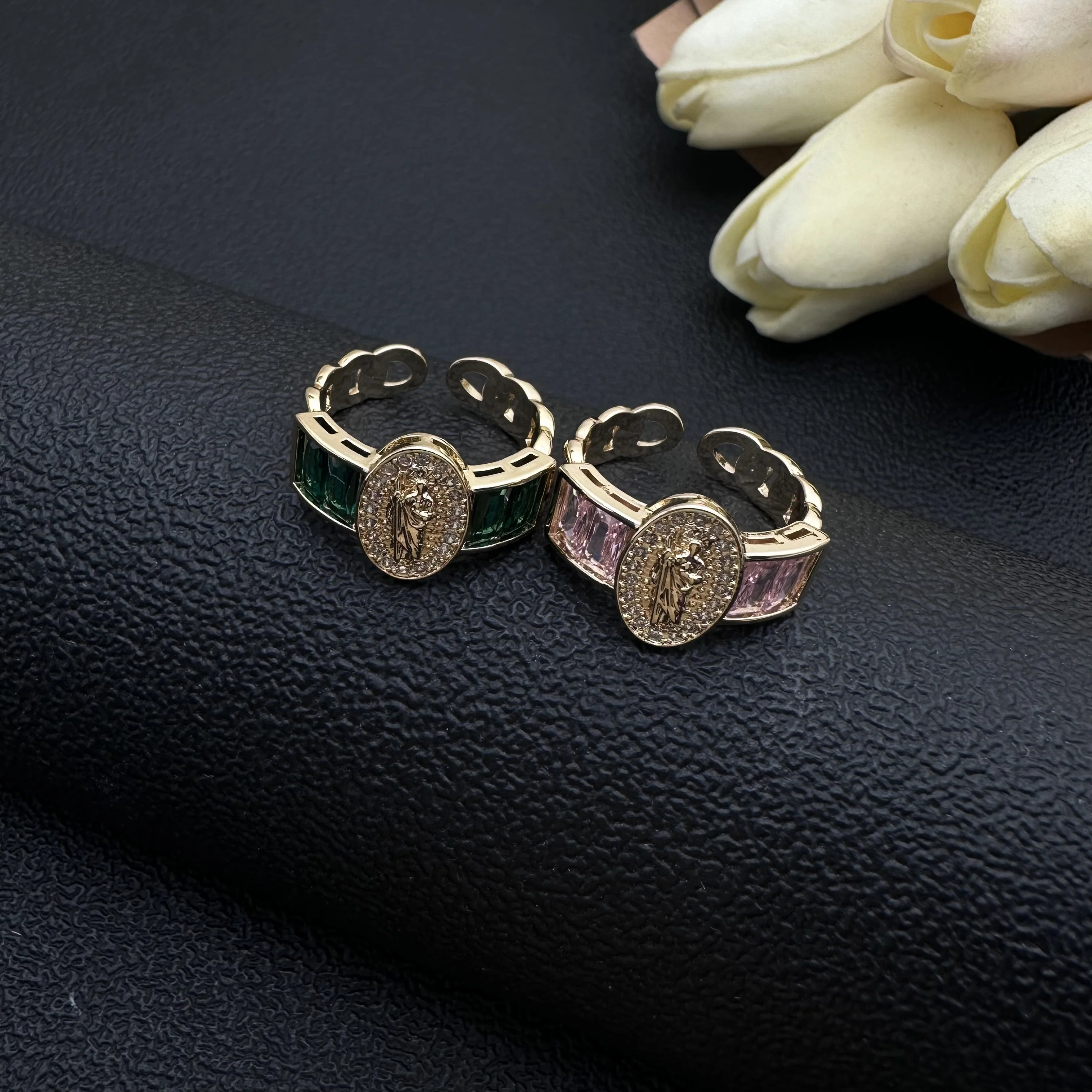 Новое женское Винтажное кольцо с бриллиантом 14 карат