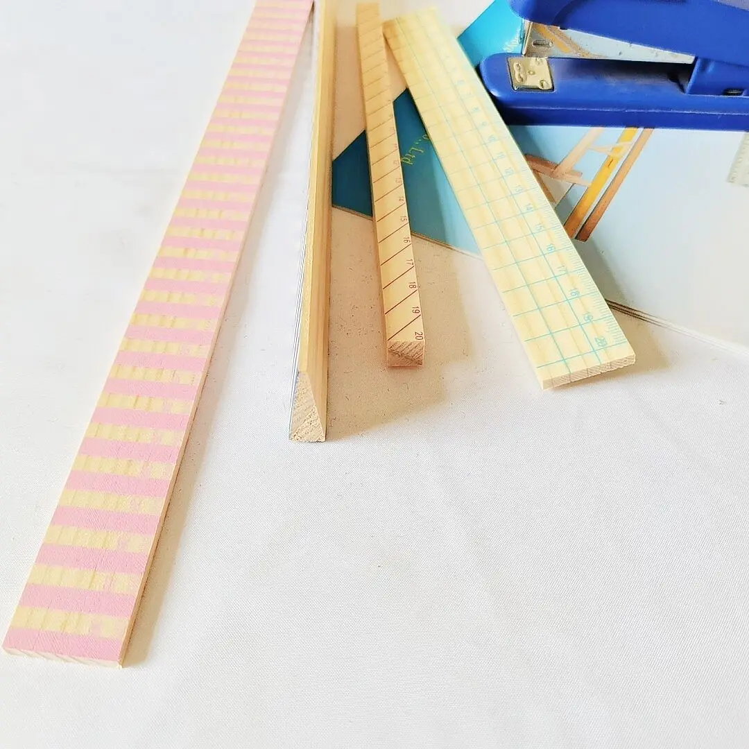 Fashion Design Colorful Ruler Wooden for Children Promotion Stationery