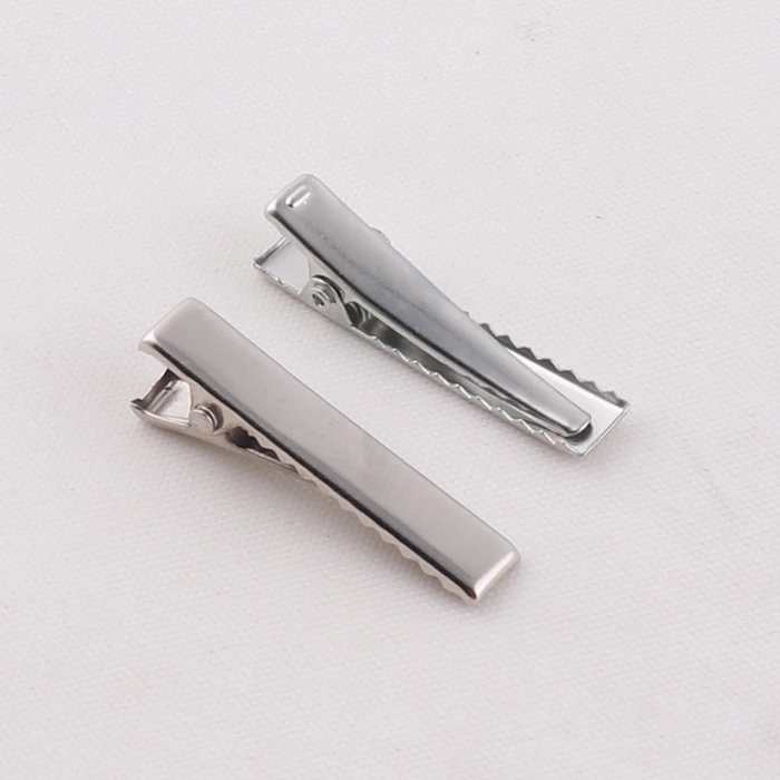 factory supply 35mm metal rectangle alligator hair clips for hair accessories