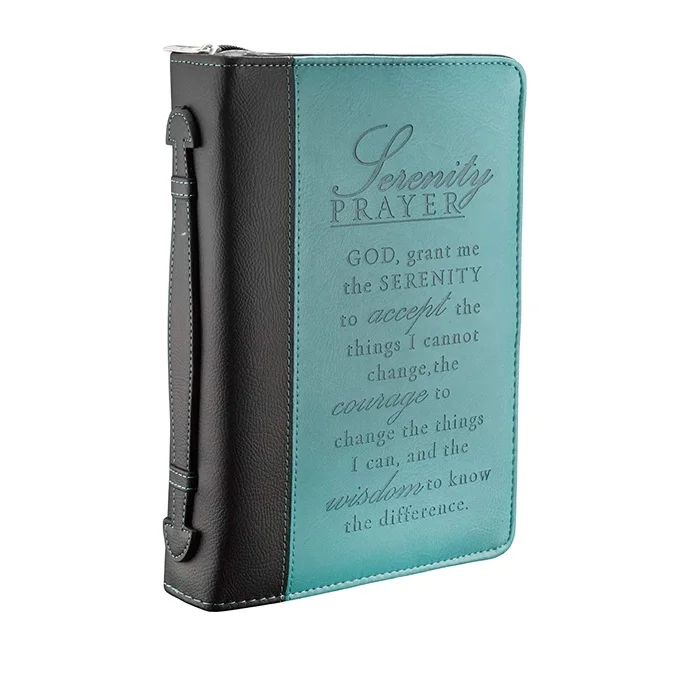Free Sample Customized Wholesale Large Bible Covers Christian Art Gifts Carrying Book Case Church Bag with Pen Slots and