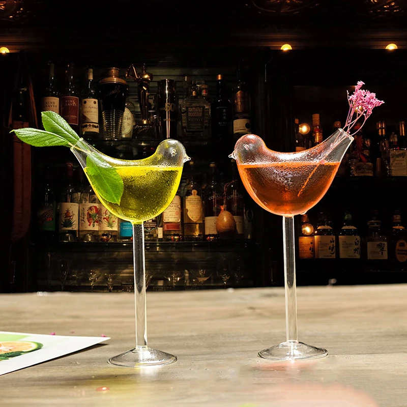 New models can be customised Creative Glass Bird Juice Glasses Personalised Wine Glasses cups glass