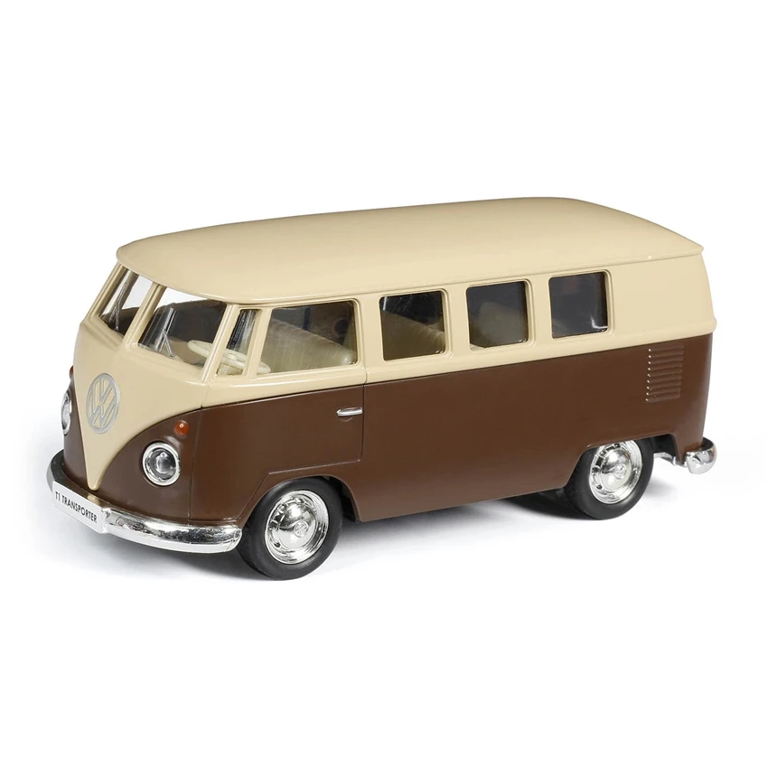 1/36 Volkswagen T1 Самба автобус игрушечный автомобиль RMZ городской 1:36, миниатюрная металлическая модель автомобиля