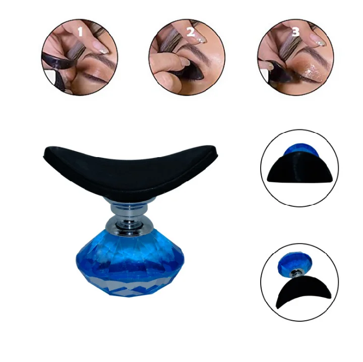 
Lazy Eyeshadow Stamp Crease with Clear Ball Handle, Silicone Eyeshadow Stamp Applicator, Lazy Eyes Makeup Cosmetic Draw Tool 