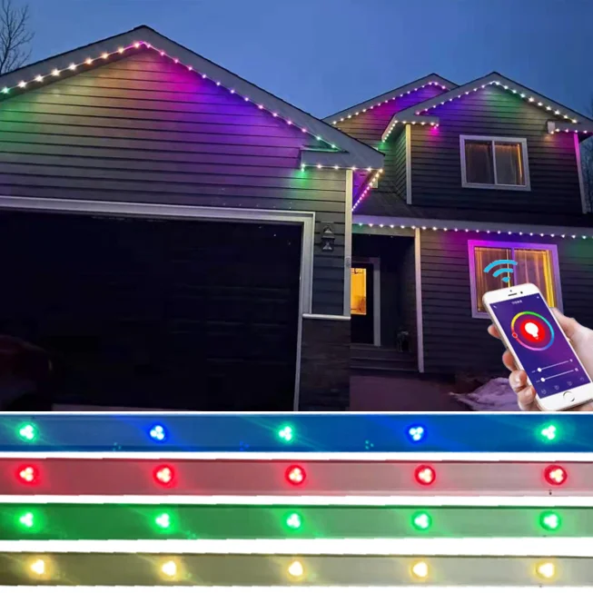 Высокое качество 48 В постоянного тока адресный умный светодиодный пиксель 5000k дневной свет для рождественских Праздничных Украшений