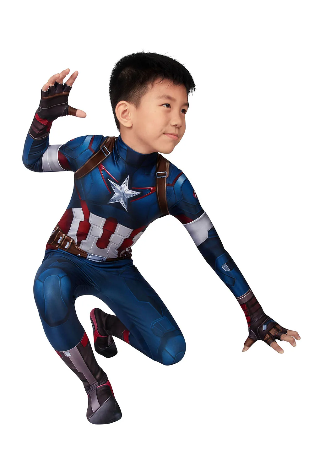 
Captain of America Steve Rogers Kid Cosplay children Costume Set J19032BA 