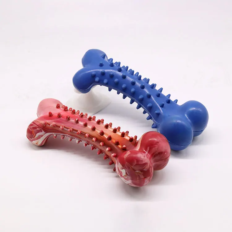 Wholesale OEM Manufacture Pet Dog Natural Silicone Bone Chew Toy