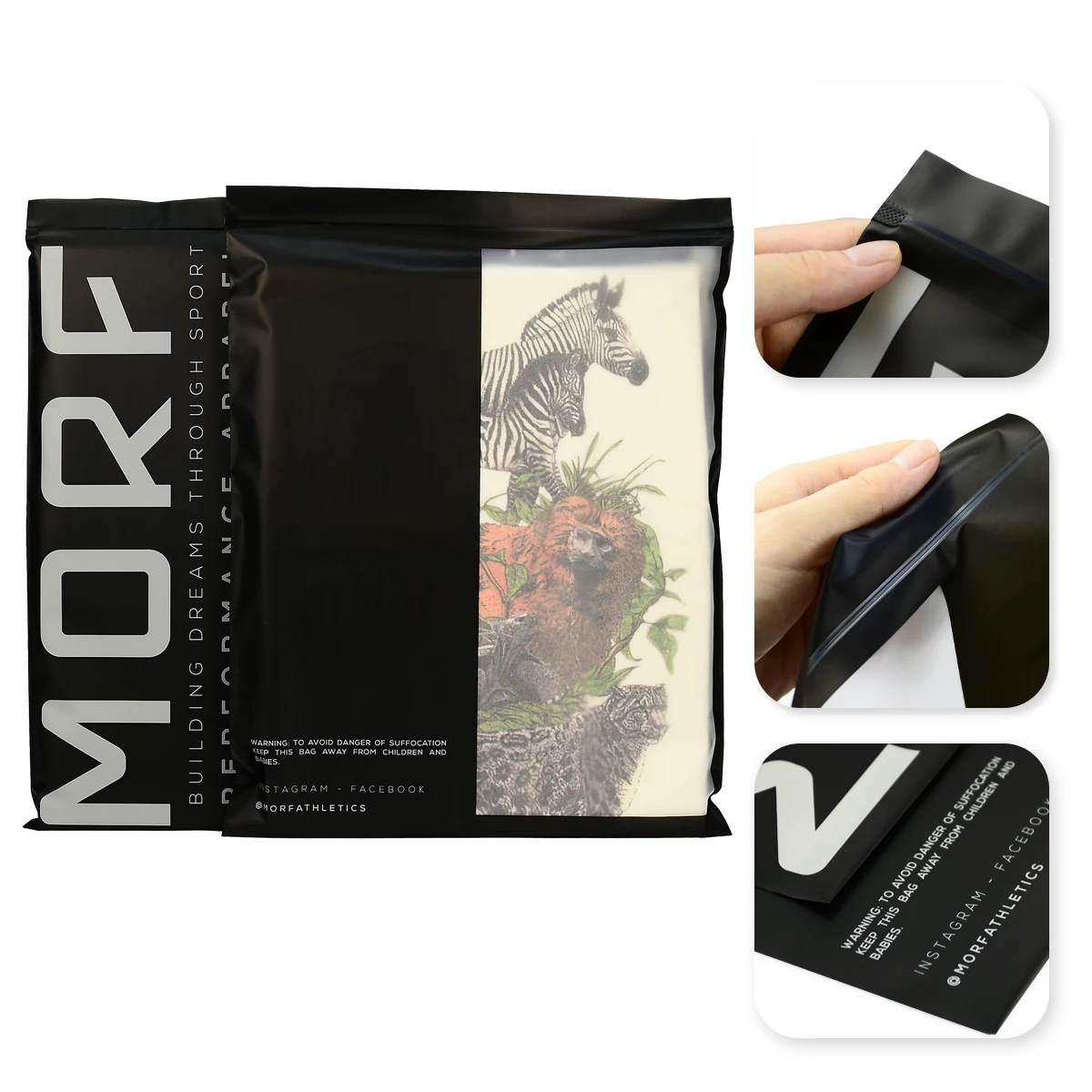 ziplock bags custom frosted black plastic zip lock bags clothing biodegradable packing bag clothes zipper