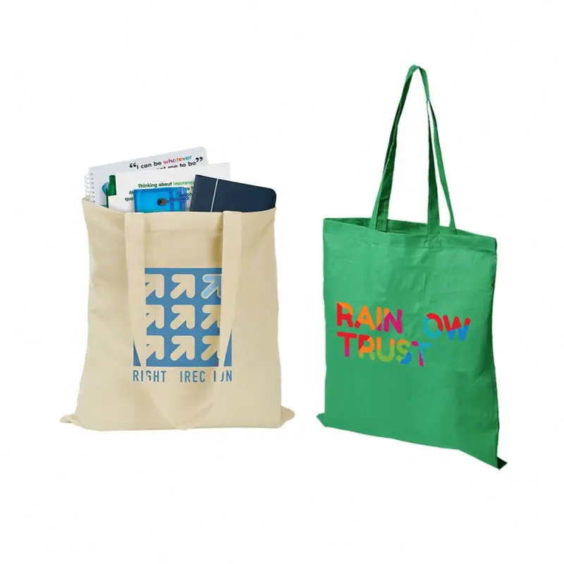 Хлопковая сумка с логотипом компании на заказ оптом в наличии