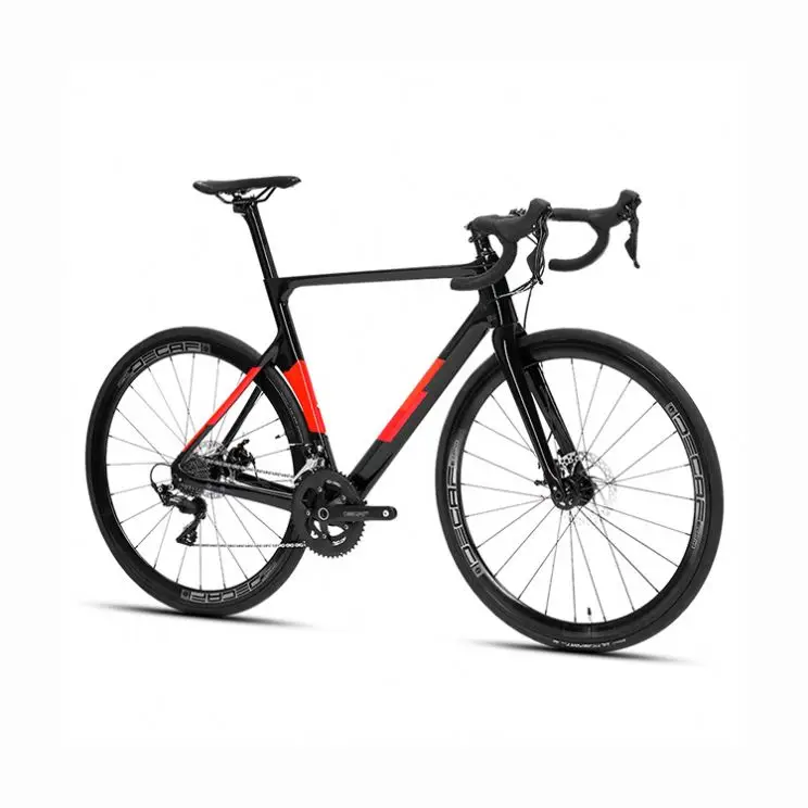 VESUVIO Original Carbon Fiber Road Bike 22 Speed 700C Complete Carbon Frame Fork Racing Bicycle OEM Disc Brake Race Bike