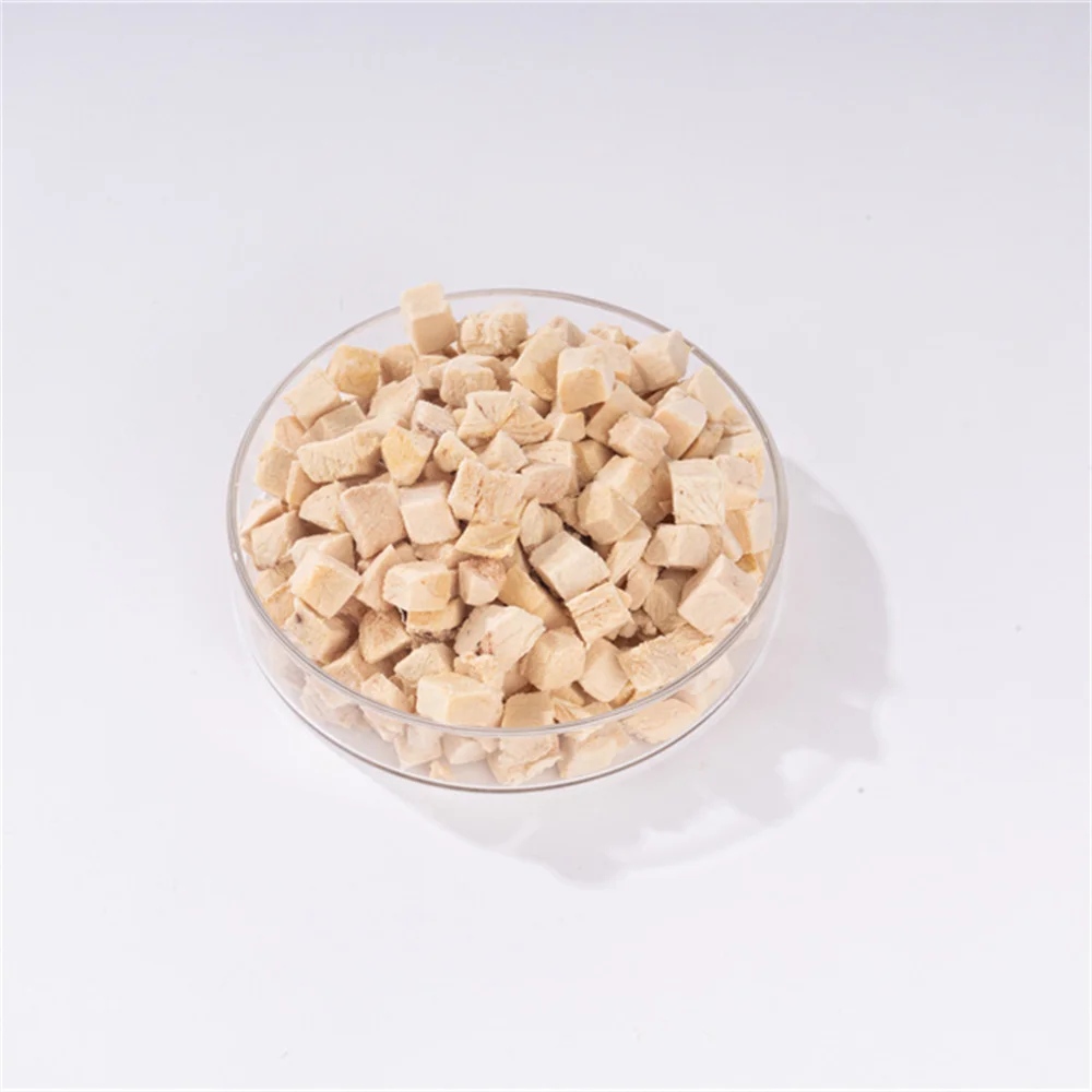 Original Chicken Meat Dry Cat Food Delicious Chicken Cat Food Topper treats Freeze Dried Chicken Cube Cat Snacks