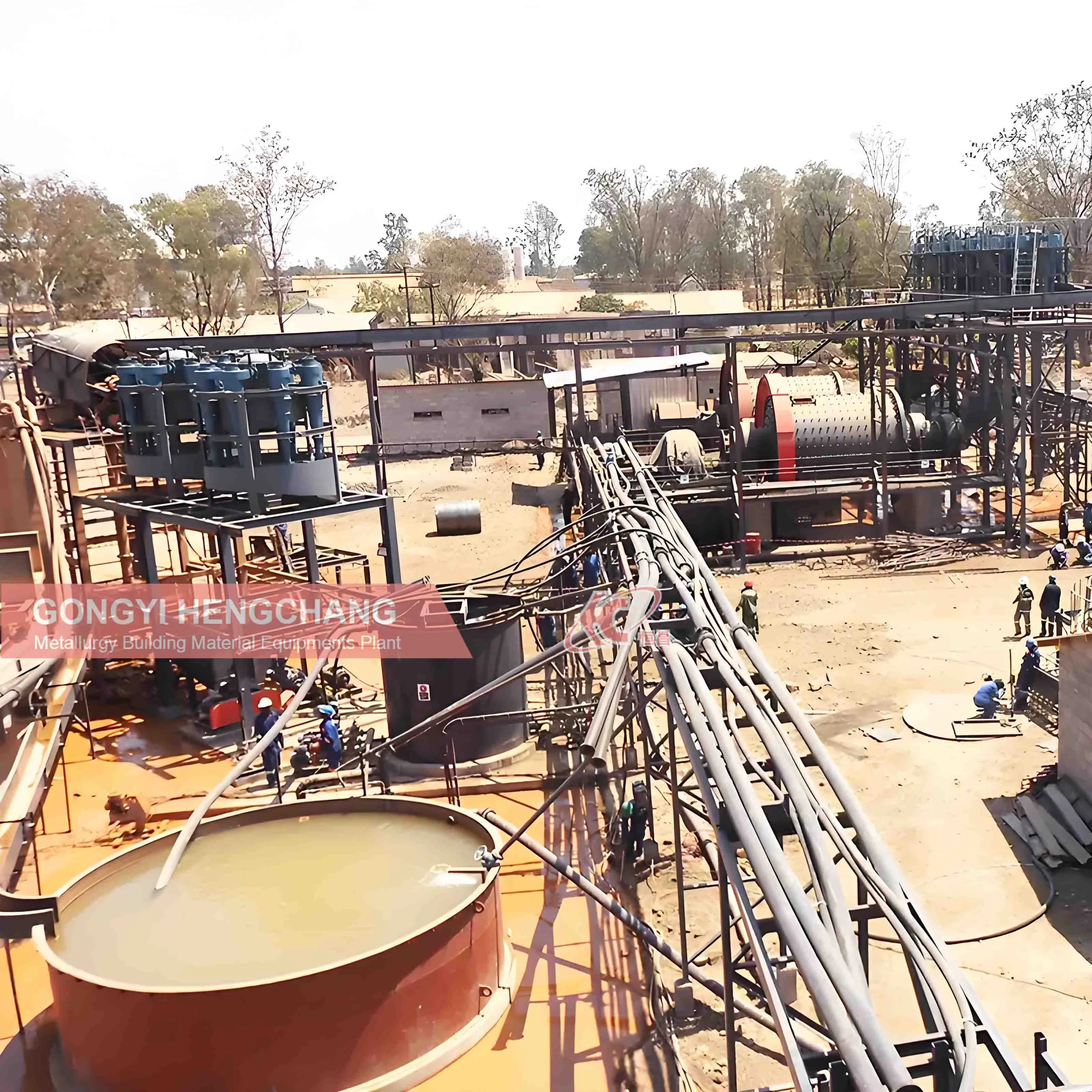 Cil CIP Recovery Tailing Gold Leaching System Process Plant Mobile CIP