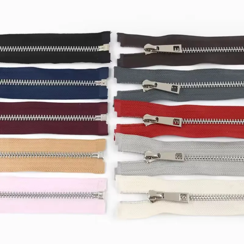 5# DIY Garment Sewing Metal Zipper Accessories Bag Clothes Jacket Alloy Zip Puller Open End Alloy Zippers