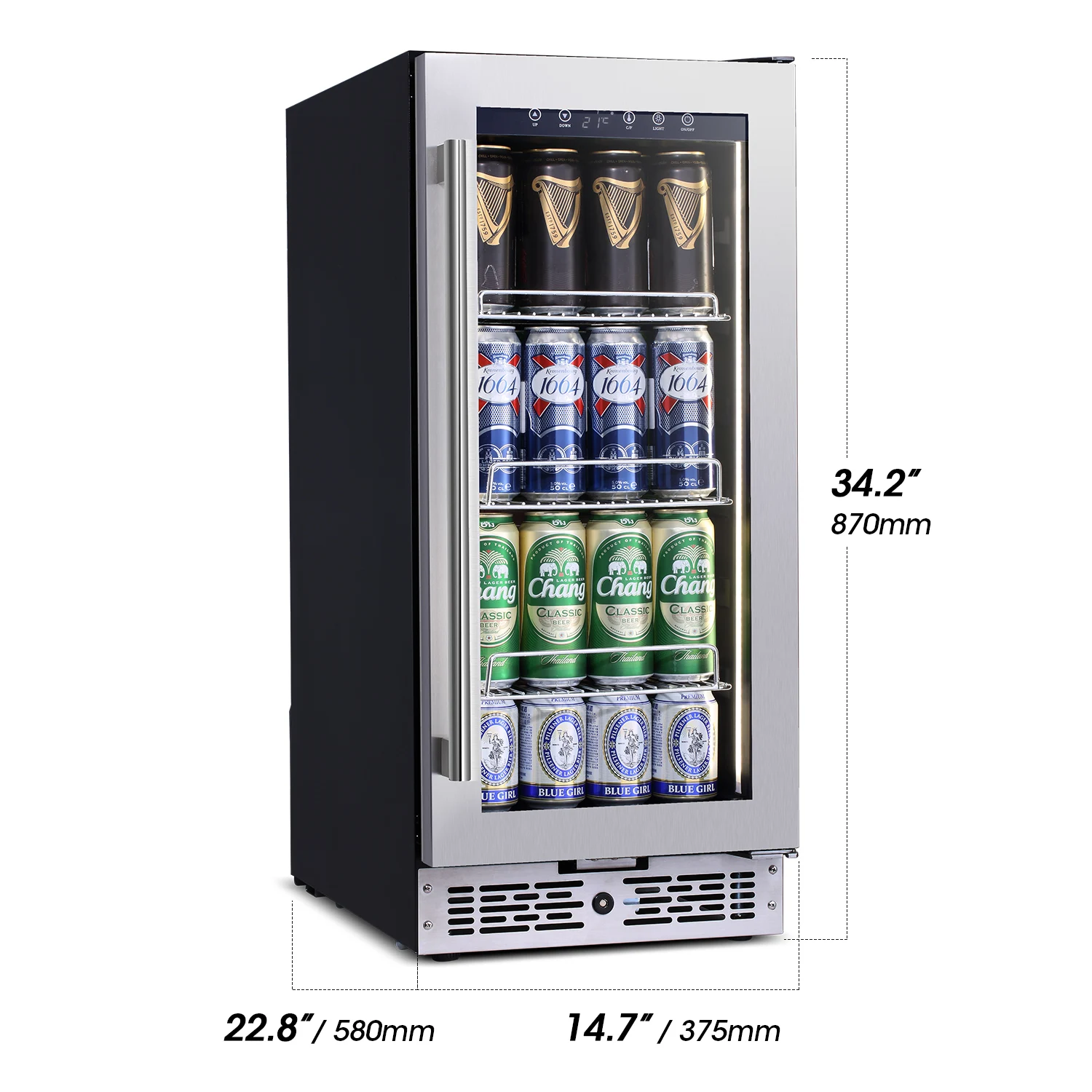 under counter refrigerator outdoor fridge bar fridge Built-in drink cooler Mini freezer for home use