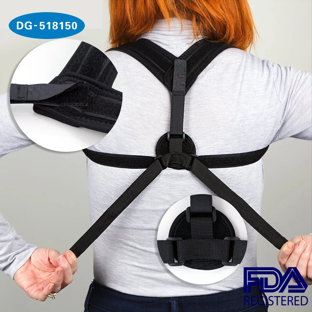Copper Brace Back Clavicle Posture Corrector Brace with Adjustable Strap
