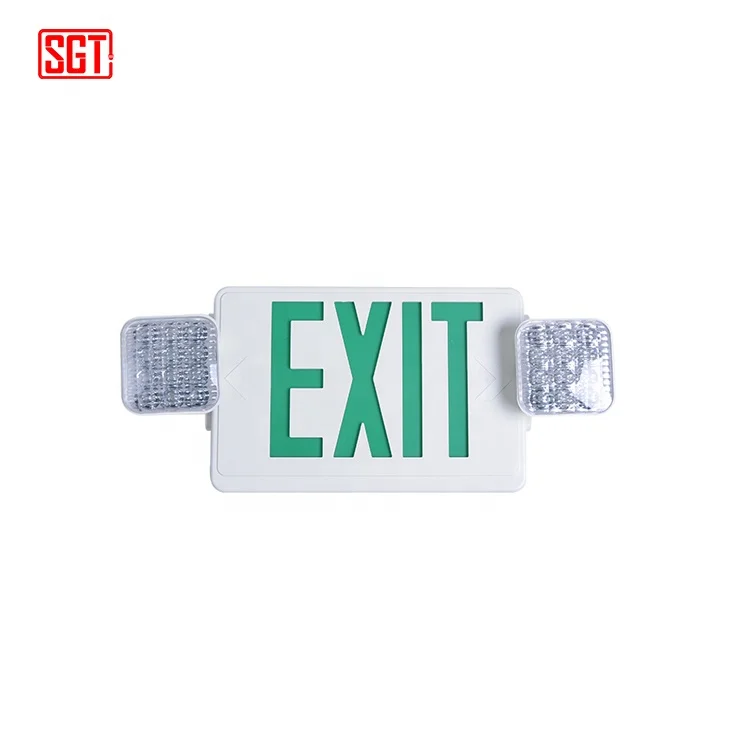 BEST sell SKU SINGATE Wall-Mounted Fire Emergency Combo Exit LED Sign Light for commercial electris