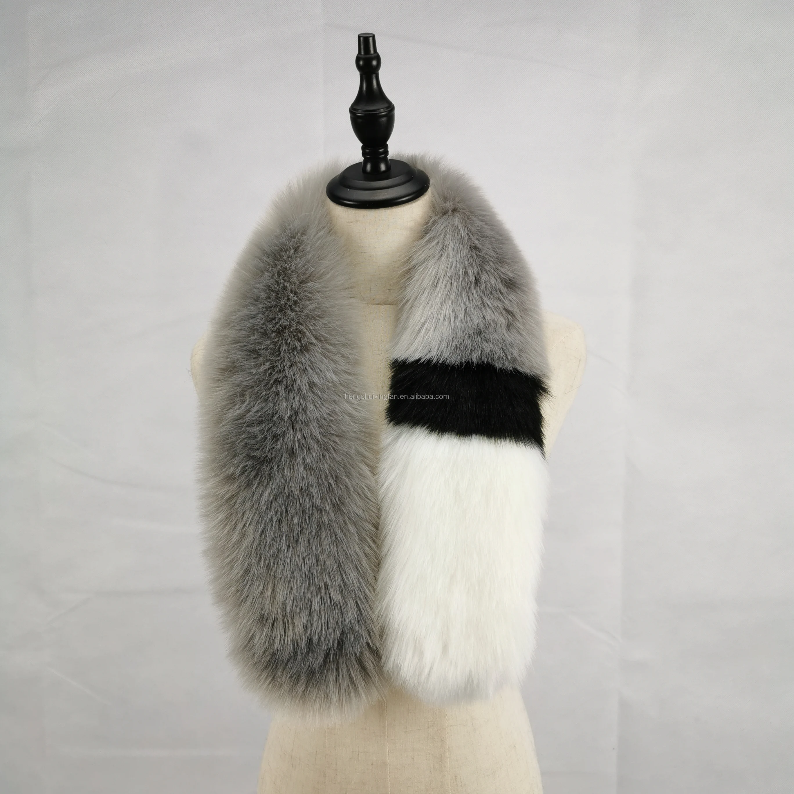 2019 New Arrival Stock Women Faux Fox Fur Collar Scarf