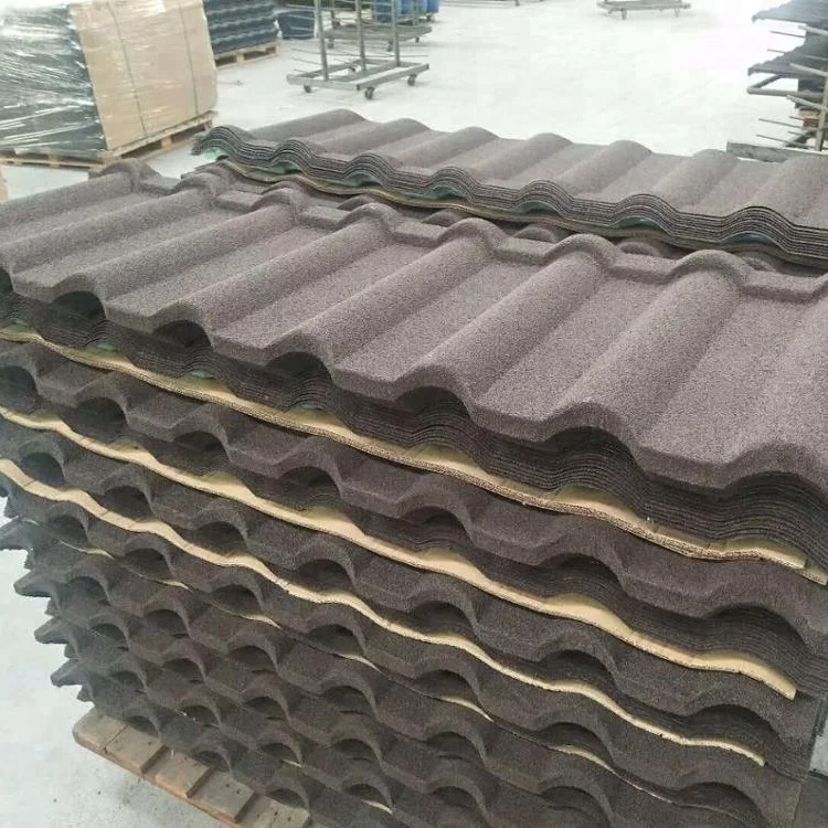 Modern Customized Roof Tiles Roma Types of Stone Coated Metal Roof Galvanized Sheet Roof Construction Materials Color Stone