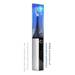Custom Silicone Ultra Black Ultrasonic Electric Toothbrush Rechargeable Soft travel tooth brush